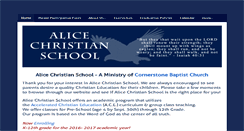 Desktop Screenshot of alicechristianschool.com